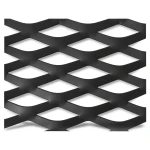 Hot Rolled Black Steel Expanded Metal Mesh Thickness 1.4 mm Width 1.22 m Length 4 m