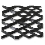 Hot Rolled Black Steel Expanded Metal Mesh Thickness 1.4 mm Width 1.22 m Length 2 m