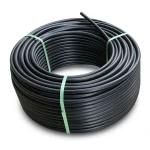 HDPE Plastic Coil Pipe PN 9.9 Bar PE 100, 90 mm Diameter, SDR 13.6, Black