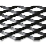 Hot Rolled Black Steel Expanded Metal Mesh Thickness 1.5 mm Width 1.22 m Length 1 m