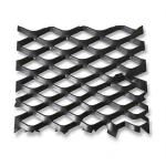 Hot Rolled Black Steel Expanded Metal Mesh Thickness 1.4 mm Width 1.22 m Length 1 m