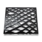 Hot Rolled Black Steel Expanded Metal Mesh Thickness 1.4 mm Width 1.22 m Length 2 m