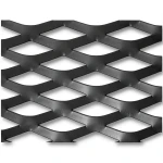 Hot Rolled Black Steel Expanded Metal Mesh Thickness 1.4 mm Width 1.22 m Length 3 m