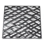 Hot Rolled Black Steel Expanded Metal Mesh Thickness 1.4 mm Width 1.22 m Length 4 m