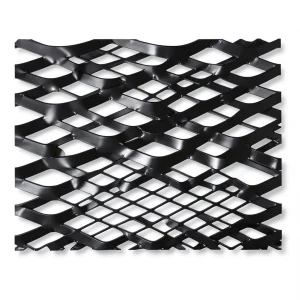 Hot Rolled Steel Expanded Metal Mesh 1.4 mm Thickness 1.22 m Width 6 m Length, Black