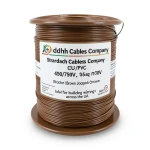 Stranded Copper Wire CU/PVC 10 sq mm Conductor, 450/750V, Brown | Jeddah Cables Company