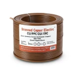 Stranded Copper Electric Wire CU/PVC 25mm2 Conductor, 450/750V, Brown | Jeddah Cables Company