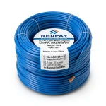 لفة سلك نحاس مجدول CU/PVC مقاس 6mm، 450/750 فولت، لون أزرق | شركة كابلات جدة