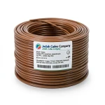 لفة سلك كهرباء نحاس مجدول CU/PVC مقاس 120 مم، 450/750 فولت، لون بني | شركة كابلات جدة
