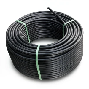 لفة أنابيب بلاستيك HDPE ضغط 9.9 بار PE 100 قطر خارجي 125 مم SDR 13.6 لون أسود
