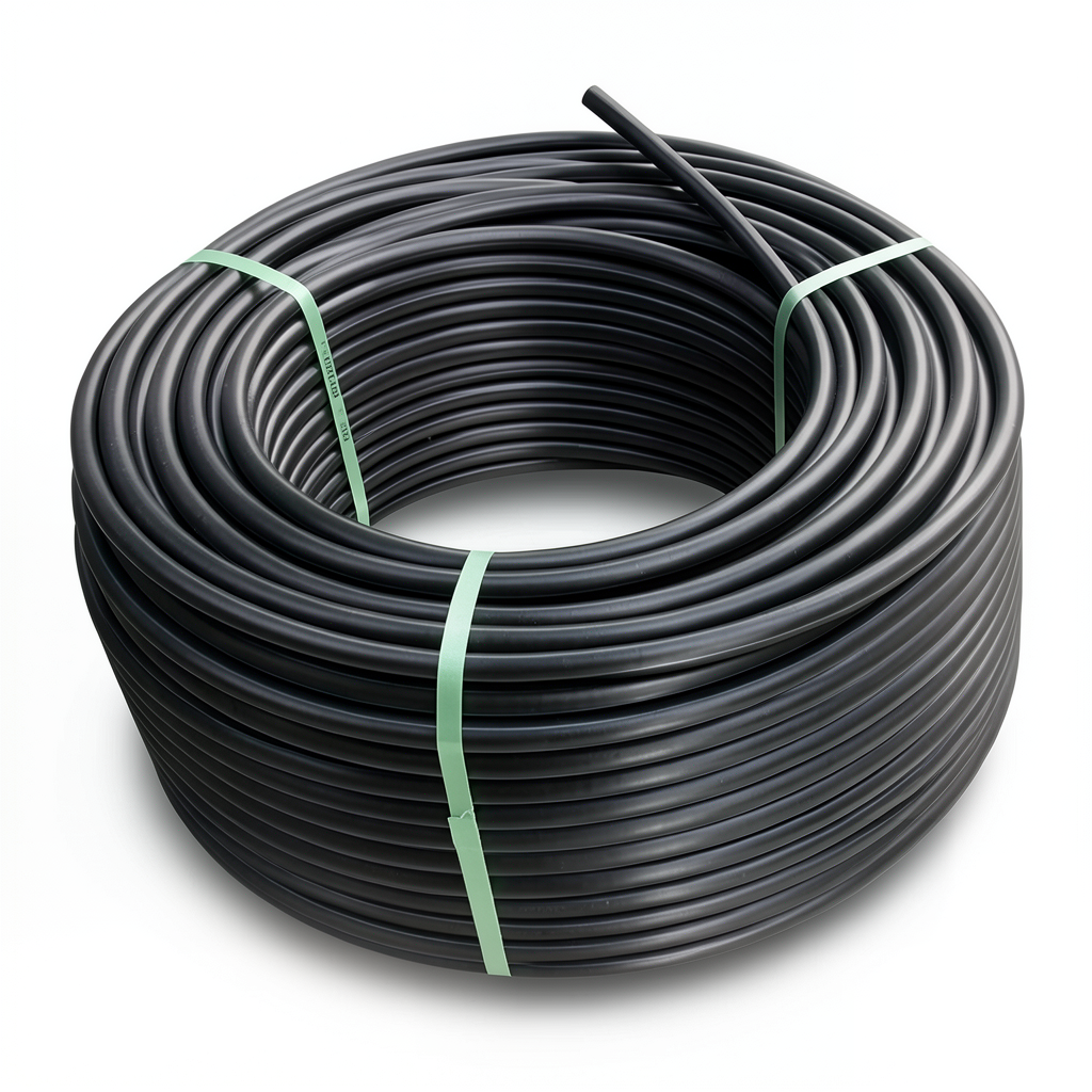 لفة أنابيب بلاستيك HDPE ضغط 9.9 بار PE 100 قطر خارجي 125 مم SDR 13.6 لون أسود