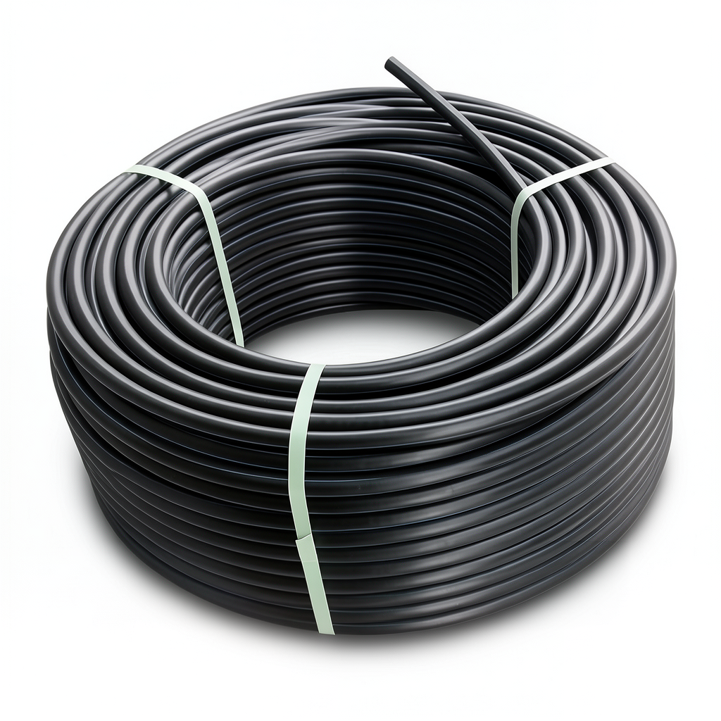 HDPE Plastic Coil Pipe Nominal Pressure 12.5 Bar PE 100 OD 20 mm SDR 11 Black