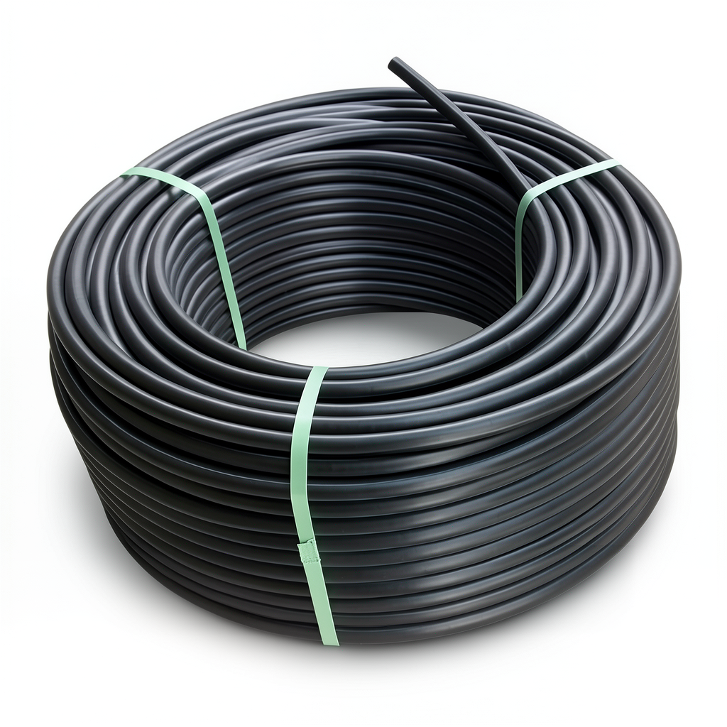 HDPE Plastic Coil Pipe Nominal Pressure 12.5 Bar PE 100 OD 25 mm SDR 11 Black