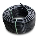 HDPE Plastic Coil Pipe PN 12.5 Bar PE 100 OD 75 mm SDR 11 Black