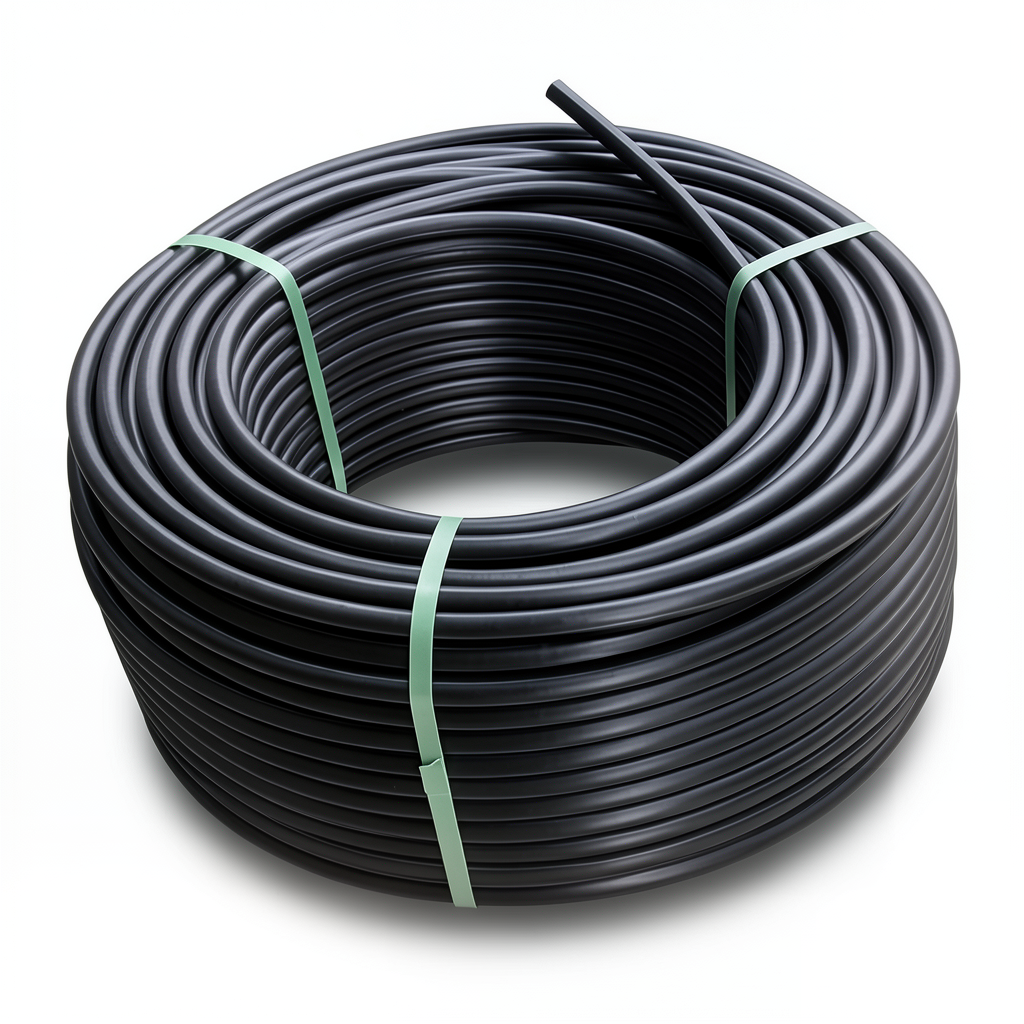 HDPE Plastic Coil Pipe PN 12.5 Bar PE 100 OD 75 mm SDR 11 Black