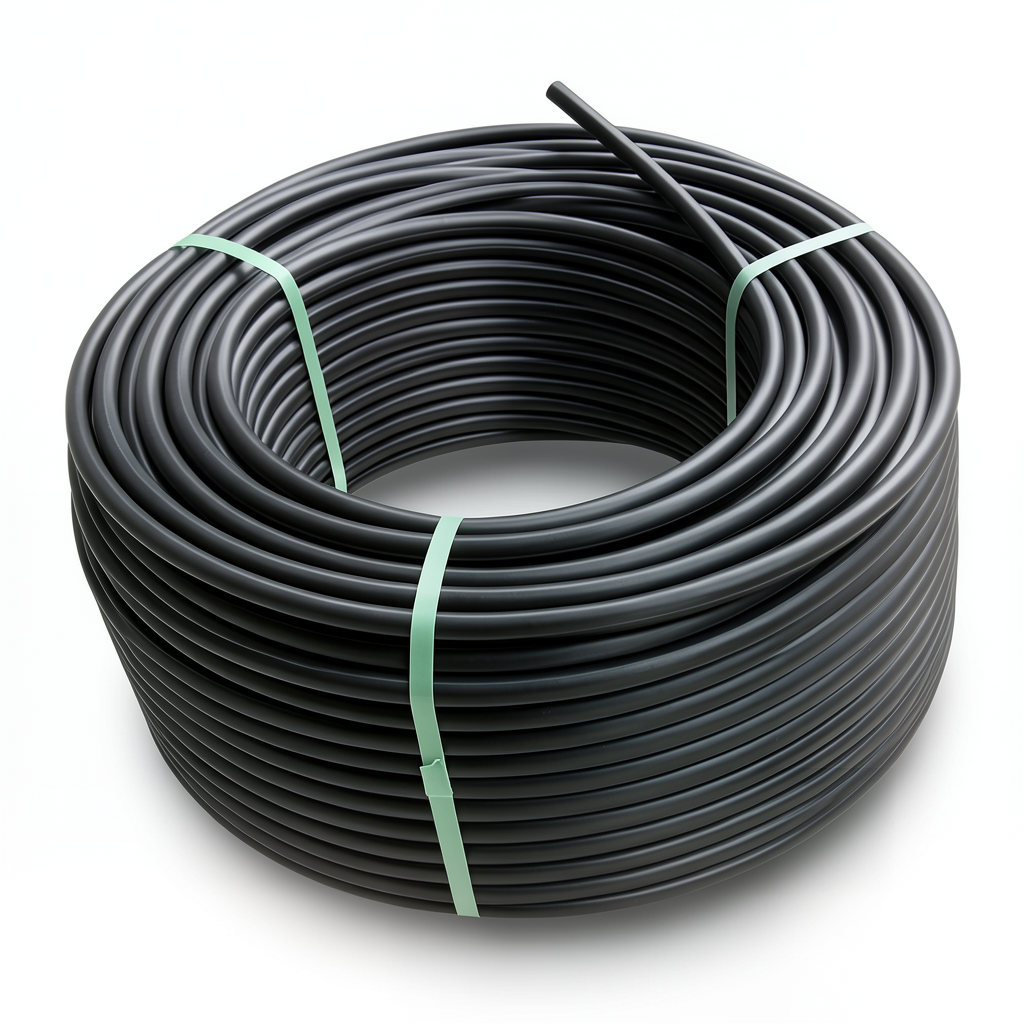 لفة أنابيب HDPE ضغط 12.5 بار PE 100 قطر خارجي 110 مم SDR 11 لون أسود