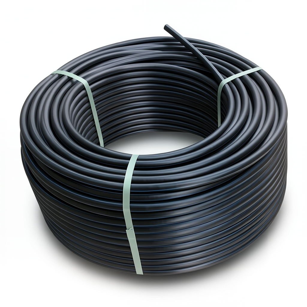 HDPE Plastic Coil Pipe PN 12.5 Bar PE 100 OD 125 mm SDR 11 Black