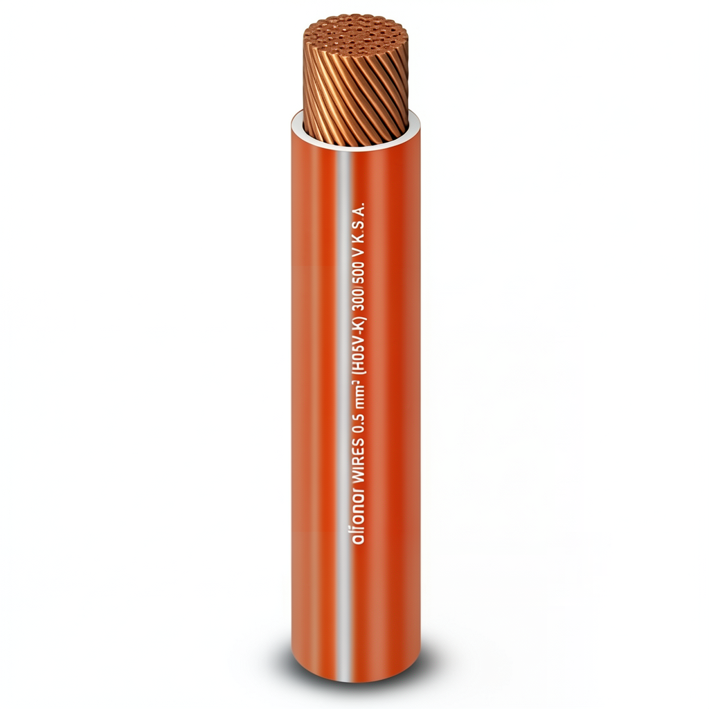 Copper Flexible Wire 0.5mm2, 300/500V, PVC Insulation, 300ft Length | Al Fanar