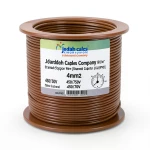 Stranded Copper Electric Wire CU/PVC 4mm2, 450/750V, Brown | Jeddah Cables Company
