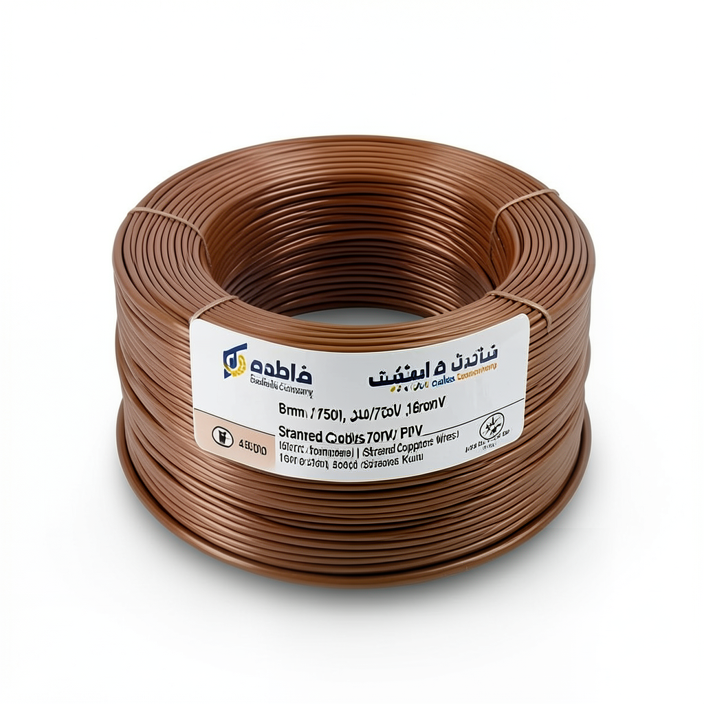 Stranded Copper Electric Wire CU/PVC, 16mm, 450/750V, Brown | Jeddah Cables Company
