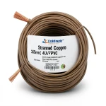 Stranded Copper Wire CU/PVC 35mm, 450/750V, Brown Color | Jeddah Cables Company