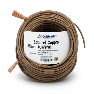 Stranded Copper Wire CU/PVC 35mm, 450/750V, Brown Color | Jeddah Cables Company