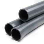 أنابيب بلاستيك UPVC ضغط 6 بار مقاس 4 إنش سمك 4 مم لون رمادي غامق
