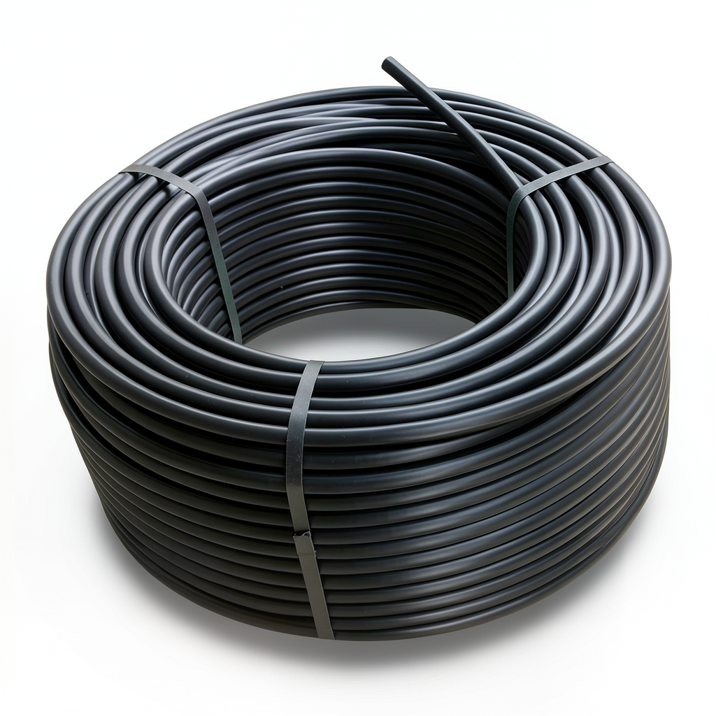 HDPE Plastic Coil Pipe Nominal Pressure 12.5 Bar PE 100 OD 20 mm SDR 11 Black