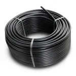 HDPE Plastic Coil Pipe Nominal Pressure 12.5 Bar PE 100 OD 25 mm SDR 11 Black