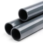 انابيب بلاستيك UPVC ضغط 6 بار مقاس 5 إنش سماكة 4.4 مم لون رمادي غامق