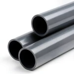 أنابيب بلاستيك UPVC ضغط 6 بار مقاس 8 إنش سمك 6.1 مم لون رمادي غامق