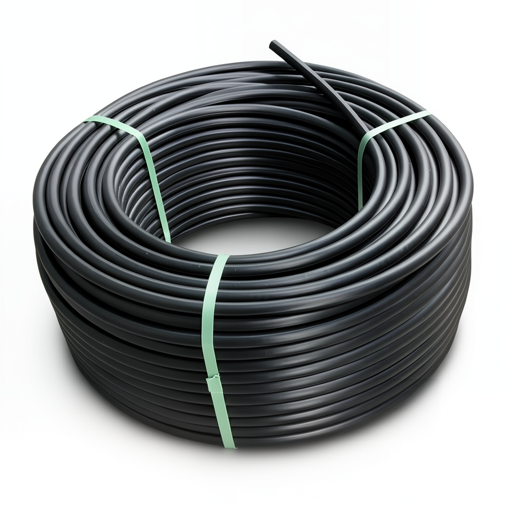 لفة أنابيب بلاستيك بولي ايثيلين عالي الكثافة ضغط 12.5 بار [PE 100] قطر خارجي 50 مم SDR 11 لون أسود