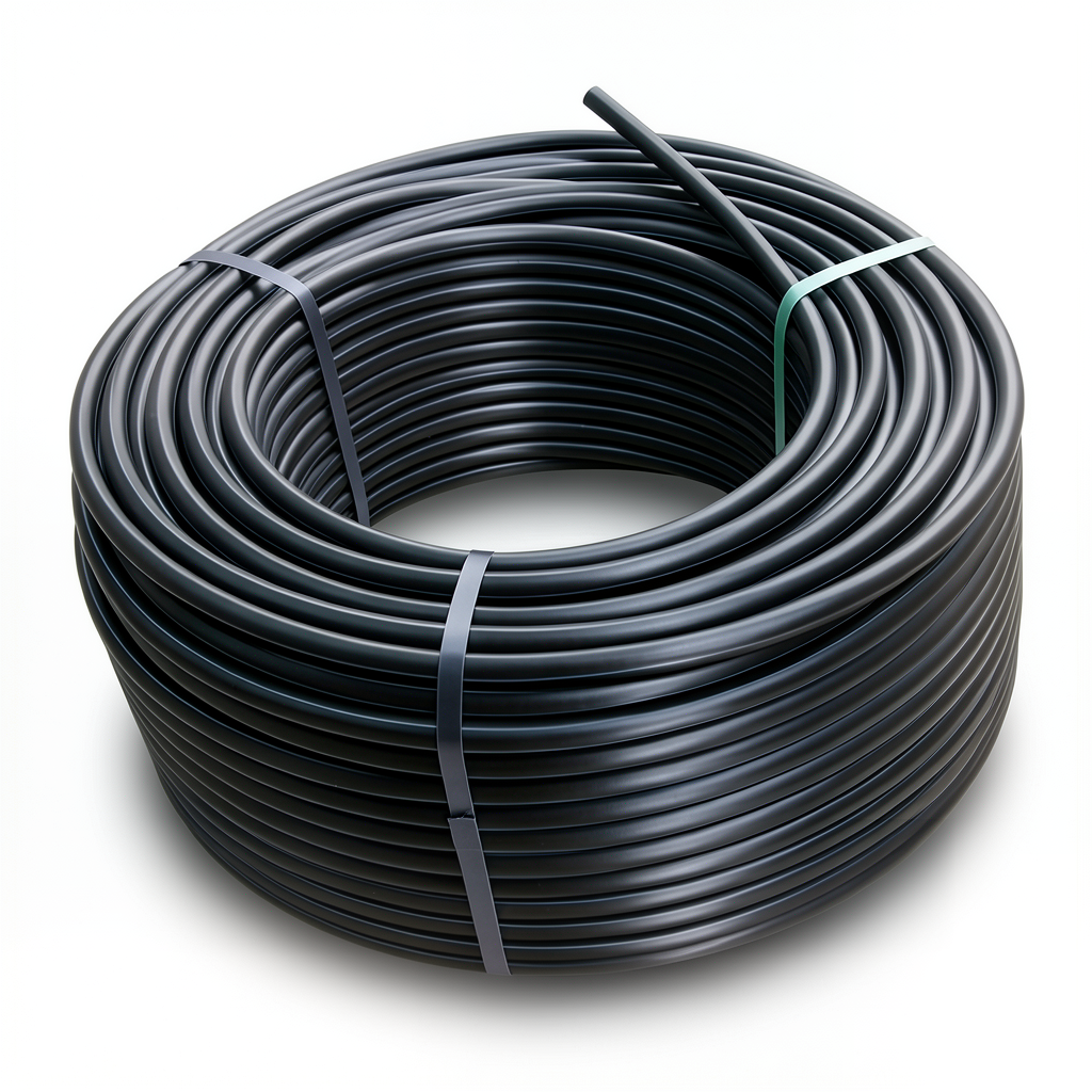 لفة أنابيب HDPE ضغط 12.5 بار PE 100 قطر خارجي 110 مم SDR 11 لون أسود