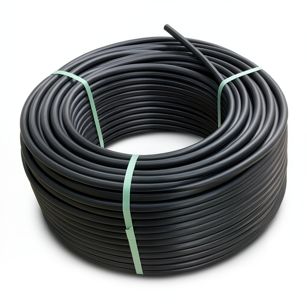 HDPE Plastic Coil Pipe Nominal Pressure 12.5 Bar PE 100, 160 mm SDR 11 Black