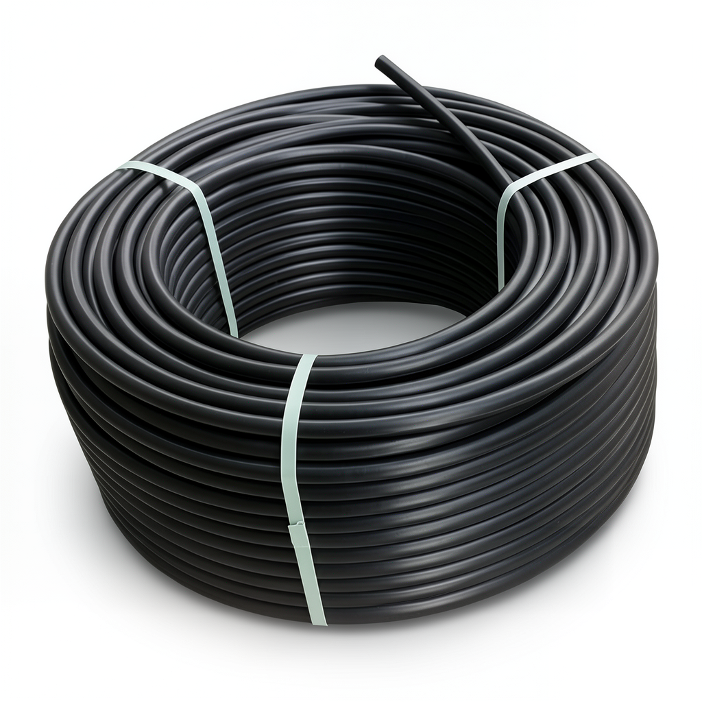 لفة أنابيب HDPE ضغط 15.6 بار PE100 قطر خارجي 16 مم SDR 9 لون أسود
