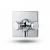 Square 2-Outlet Buried Bathroom Mixer