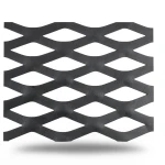 Hot Rolled Black Steel Expanded Metal Mesh Thickness 1.5 mm Width 1.22 m Length 3 m