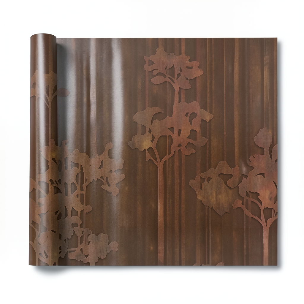 Patterned Wallpaper Brown 5m x 0.53m Model 221080