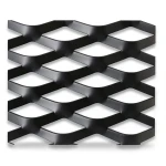 Hot Rolled Black Steel Expanded Metal Mesh Thickness 1.5 mm Width 1.22 m Length 7 m
