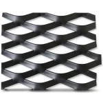 Hot Rolled Black Steel Expanded Metal Mesh Thickness 1.5 mm Width 1.22 m Length 2 m