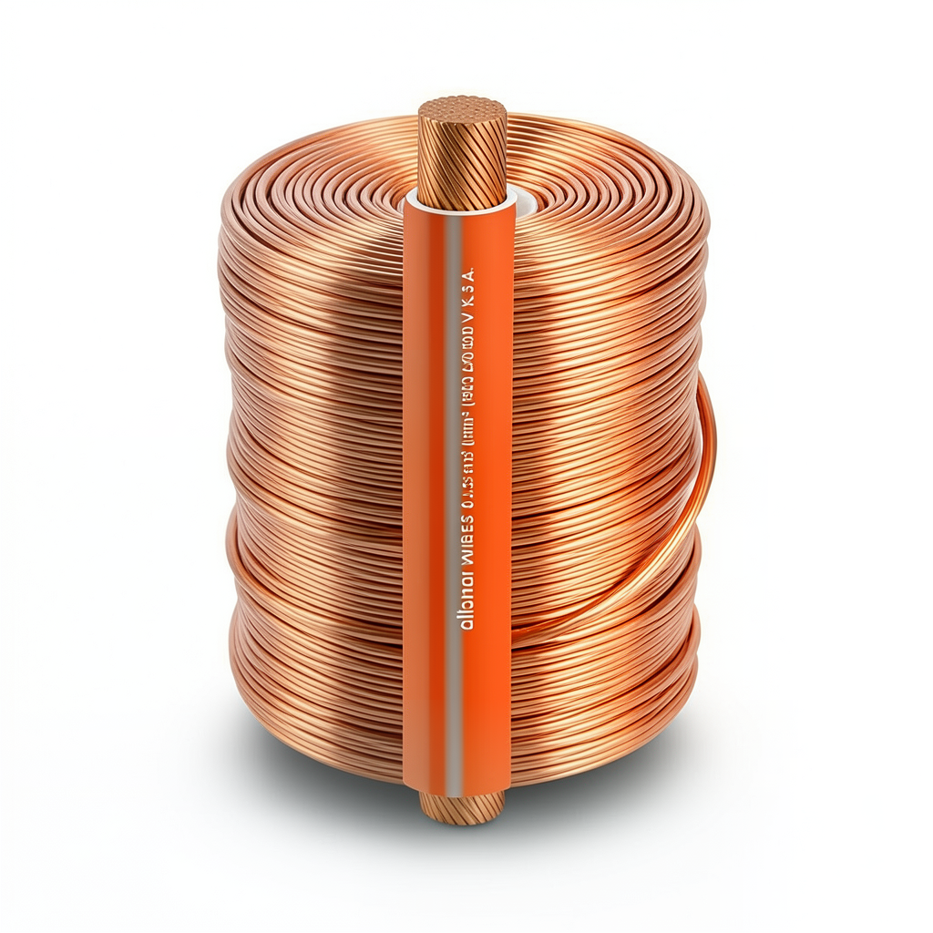 Copper Flexible Wire 0.75 sq mm, 300/500V, PVC Insulation, 300ft Length | Al Fanar