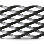 Hot Rolled Black Steel Expanded Metal Mesh Thickness 1.7 mm Width 1.22 m Length 1 m