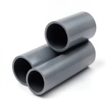 أنابيب بلاستيك UPVC ضغط 6 بار مقاس 3 إنش سمك 3.4 مم لون رمادي غامق
