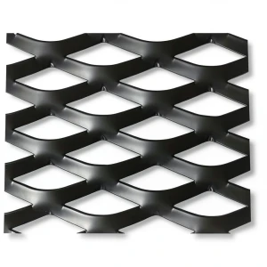 Hot Rolled Black Steel Expanded Metal Mesh Thickness 1.7 mm Width 1.22 m Length 2 m