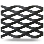 Hot Rolled Black Steel Expanded Metal Mesh Thickness 1.7 mm Width 1.22 m Length 3 m