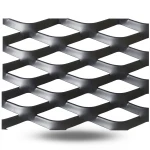 Hot Rolled Black Steel Expanded Metal Mesh Thickness 1.8 mm Width 1.22 m Length 4 m