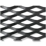 Hot Rolled Black Steel Expanded Metal Mesh Thickness 1.5 mm Width 1.22 m Length 2 m