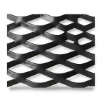 Hot Rolled Black Steel Expanded Metal Mesh Thickness 1.5 mm Width 1.22 m Length 3 m