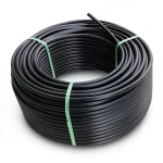 HDPE Plastic Coil Pipe Nominal Pressure 12.5 Bar PE 100 OD 140 mm SDR 11 Black