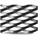 Hot Rolled Black Steel Expanded Metal Mesh Thickness 1.8 mm Width 1.22 m Length 3 m